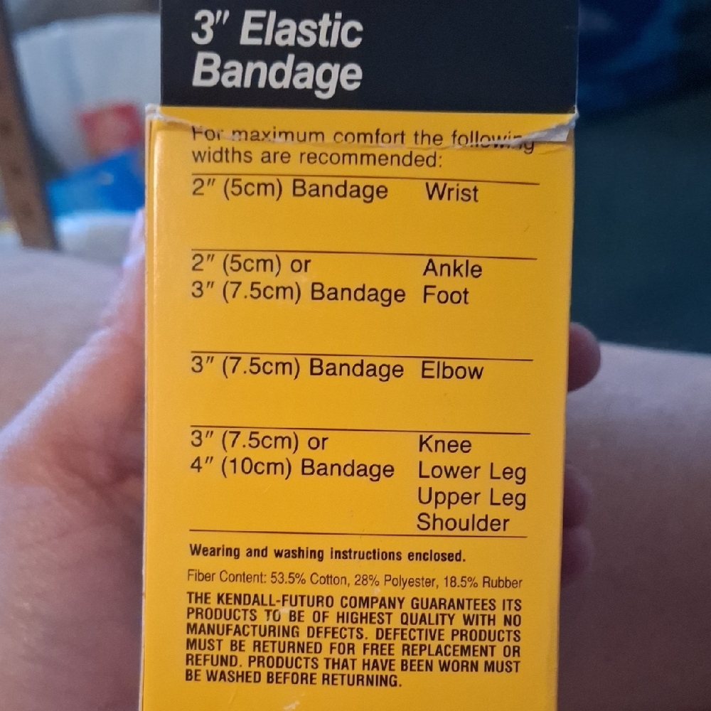 Futuro Beige 3" Elastic Bandage Unused Unopened - Picture 4 of 5